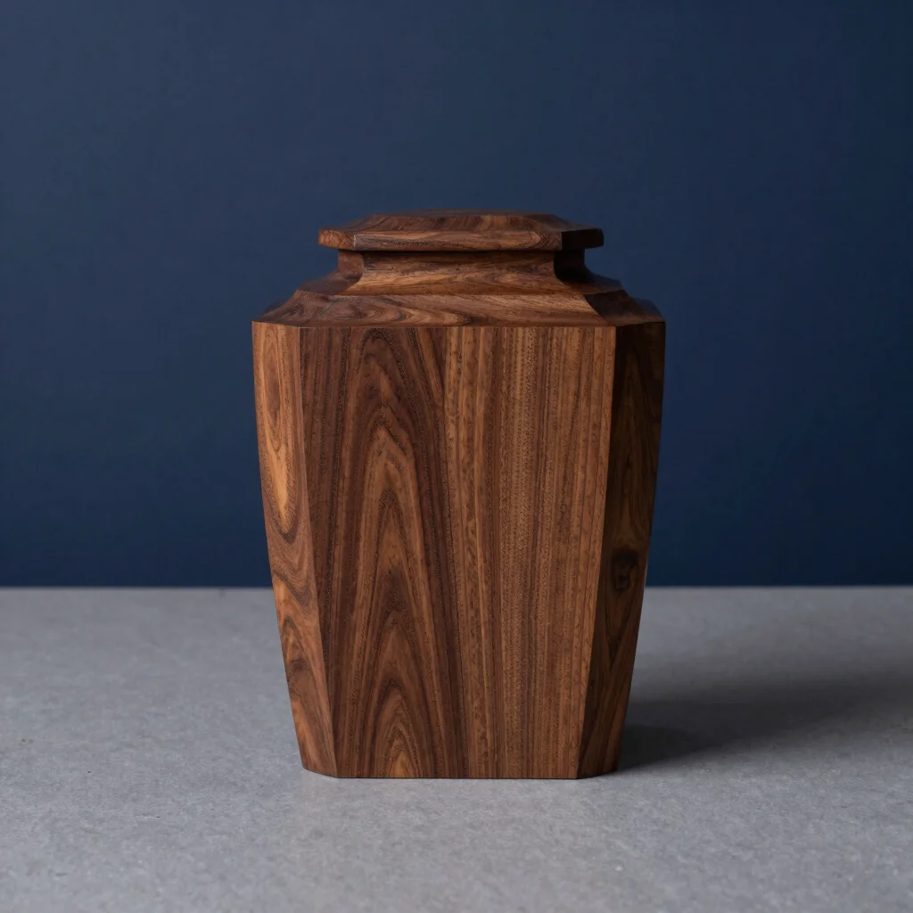 Classical Walnut Memorial Urn