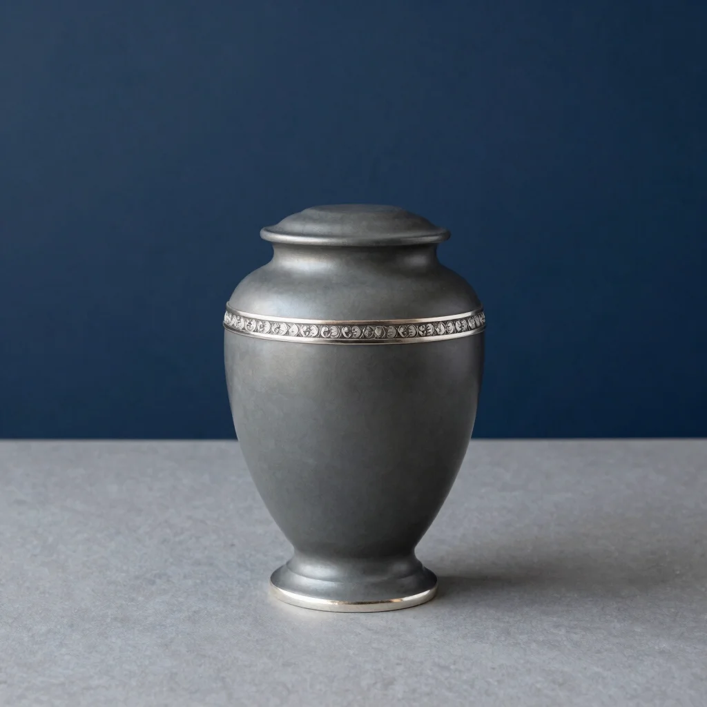 Grace Slate Brass Urn